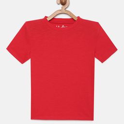 METRO KIDS COMPANY Boys Red Organic Cotton Bio Wash T-shirt-image-33