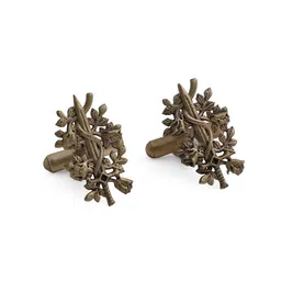 COSA NOSTRAA Antique Gold-Toned The Sword Textured Cufflinks-picture-27