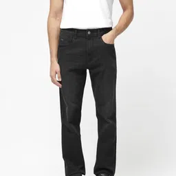 RARE RABBIT Men Inky Regular Fit Mid-Rise Cotton Stretchable Jeans-image-54