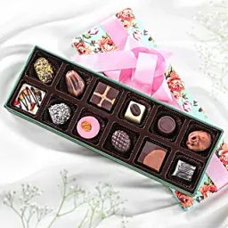 Permium Floral Box Of Assorted Chocolates 12 Pcs-image-43