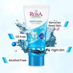 ROSA Set Of 3 Deep Clean Face Wash With Green Apple & Vitamin -E For Pores-120ml Each image 4
