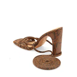 Tao Paris Textured High-Top Leather Block Heel Gladiators image 4