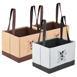 Kuber Industries Brown Set of 3 Regular Drawer Organisers image 1