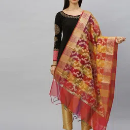 Ishin Floral Woven Design Dupatta-picture-21