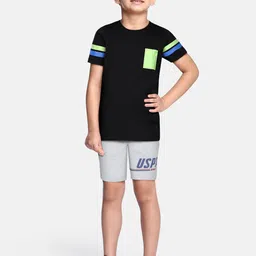 U.S. Polo Assn. Kids Boys Grey Solid Regular Fit Regular Shorts-35