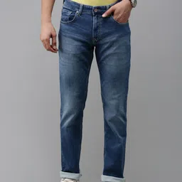 SPYKAR Men Regular Fit Mid Rise Light Fade Stretchable Jeans-image-0