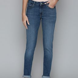 Levis Women Blue 711 Skinny Fit Heavy Fade Stretchable Jeans-image-41