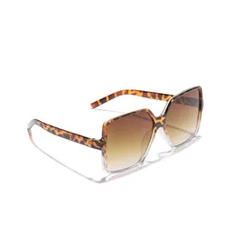 DressBerry Unisex Brown Lens & Red Square Sunglasses with UV Protected Lens-image-51