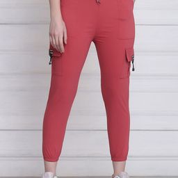 QIOA Gajri Toko Women Relaxed High-Rise Wrinkle Free Joggers Trousers-image-23