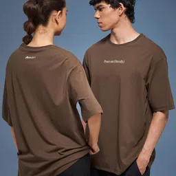 BOLDFIT Unisex Rapid-Dry Typography Printed Round Neck Oversized T-shirt-image-43