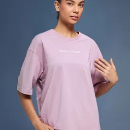 BOLDFIT Unisex Rapid-Dry Typography Printed Round Neck Oversized T-shirt-image-48