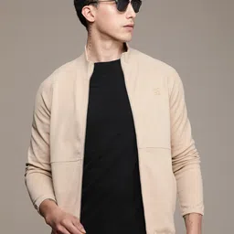 French Connection Mock Collar Long Sleeves Front-Open Sweatshirt-image-76