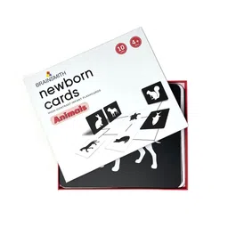 Brainsmith Kids White & Black Animals Newborn Flashcards-11
