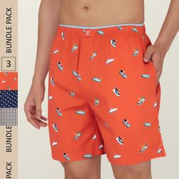 XYXX  Men Pack Of 3 Printed Super Combed Cotton Boxer Shorts-image-8