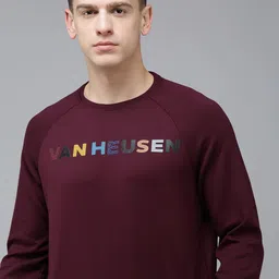 Van Heusen Flex Men Brand Logo Printed Raglan Sleeves Sports Sweatshirt-picture-42