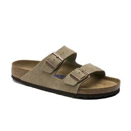 Birkenstock Unisex Arizona Soft Footbed Regular Beige Slides-image-66