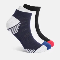 Mast & Harbour Men Pack Of 3 Colourblocked Ankle Length Socks-41