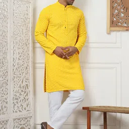 Anouk Ethnic Motifs Embroidered Sequinned Kurta with Pyjamas-42