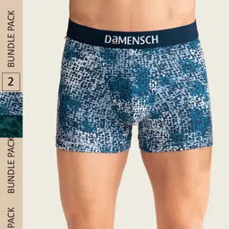 DaMENSCH Men Pack of 2 Deo-Cotton Anti-Bacterial Trunks DAM-NE-CTPT-T-SHB-TUU-picture-14
