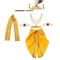 itsmycostumenfant Infants Boys Woven Design Janamashtm Dress-49