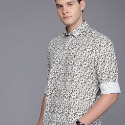 Louis Philippe Sport Pure Cotton Slim Fit Floral Printed Casual Shirt-picture-28