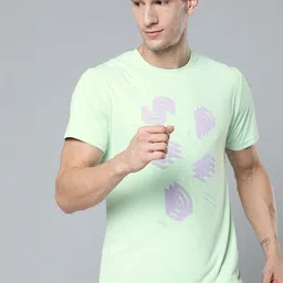 HRX By Hrithik Roshan Running Men Apple Mint Rapid-Dry Typography T-shirt-image-33