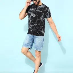 Crimsoune Club Printed Round Neck Short Sleeves Slim Fit T-shirt-image-19
