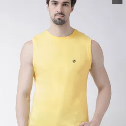 Friskers Pack Of 2 Round Neck Sleeveless Cotton Slim Fit T-shirt-image-97