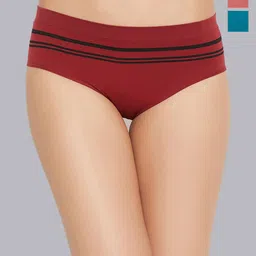 DressBerry Pack Of 3 Mid-Rise Striped Seamless Bikini Briefs DB_W_BF_D1009_04-F-image-45