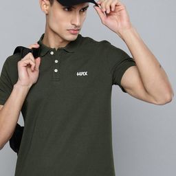HRX by Hrithik Roshan Men Lifestyle Polo Collar T-shirt-image-74