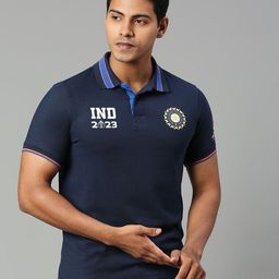 FanCode Indian Cricket Team Moisture Wicking Polo Collar T-shirt-image-96