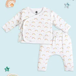The Mom Store Infants Conversational Printed Pure Cotton T-shirt & Trousers-picture-16