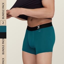 XYXX Men Pack Of 2 Aero Super Combed Cotton Anti-Odour & Moisture Absorbent Trunks-image-59