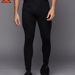 Columbia Men Black Solid Heavyweight II Tights-image-18