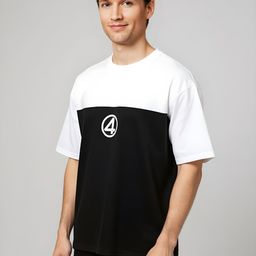 glitchez Oversized Fit The Fantastic Four Printed T-shirt-image-55