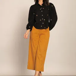 KAORI BY SHREYA AGARWAL Embroidered Puff Sleeve Shirt & Trouser-picture-52