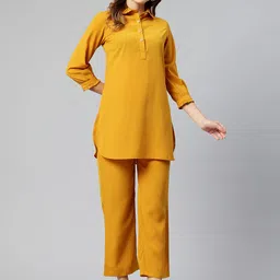 Cottinfab Peter Pan Collared Top with Trousers-picture-3