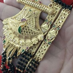 niva fashion Gold-Plated Artificial Stones and Beads Mangalsutra-image-84