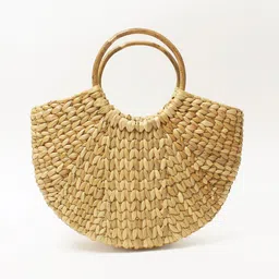 HABERE INDIA Beige Straw Fruit & Vegetable Basket-30