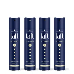 Schwarzkopf 4pc Taft Ultimate Hair Lacquer with Liquid Gloss Effect & Long Lasting Hold 5+-17