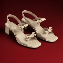 Lino Perros Gabbana Glint Women Block Heel Sandals with Bows-picture-42