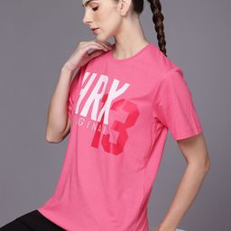 HRX by Hrithik Roshan Lifestyle Typography Printed Oversized Pure Cotton T-shirt-picture-7