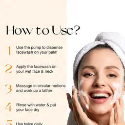 Nourish Mantra Vitamin C Glow Face Wash for Fine Lines & Wrinkles - 200 ml image 3