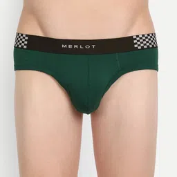 MERLOT Men Pack Of 2 Assorted Printed Ultra-Soft & Smooth Basic Briefs image 2