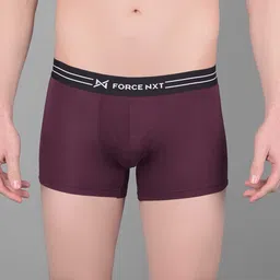 Force NXT Pack Of 2 Four Way Stretch Ultrasoft Cotton Trunks MNFS-21-OLV-RRSN-PO2 image 4