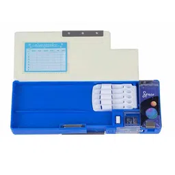 YK Self Design Double-Sided Magnetic Pencil Case With Compass and Sharpener image 4
