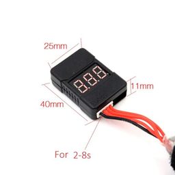 BX100 1-8S Lipo Battery Voltage Tester / Low Voltage Buzzer Alarm / Battery Voltage Checker with Dual Speakers image 3