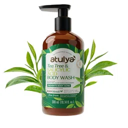 Atulya Tea Tree & Salicylic Acid Body Wash SLS Free-Unclogs Pores- 300ml-19