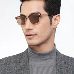 John Jacobs Unisex Square Sunglasses with Polarised and UV Protected Lens 207044 image 4