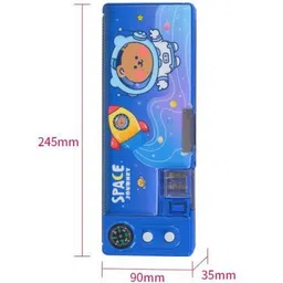 YK Self Design Double-Sided Magnetic Pencil Case With Compass and Sharpener image 3
